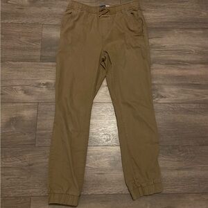 Khaki Old Navy Built In Flex Adjustable Joggers - Size XL (14-16)